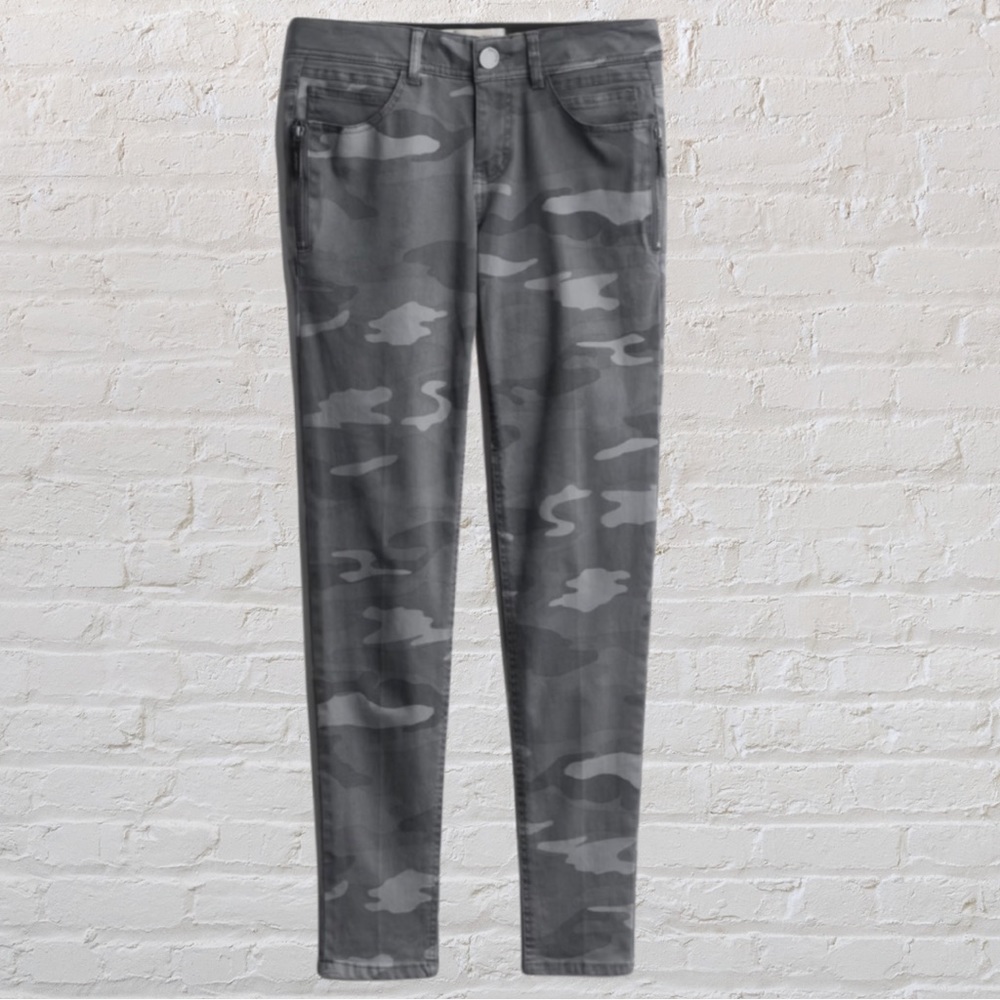 Democracy Martie Ab Solution Camo Printed Side Zip Skinny Pant Size 14